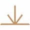 Ekena Millwork Saratoga Timber Gable Bracket, Western Red Cedar, 108"W x 72"H x 1 1/2"D x 5 1/2"F, 16/12 Pitch GBW108X72X0206SAR00SWR - alternate 1